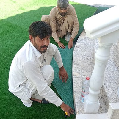 artificial grass installation