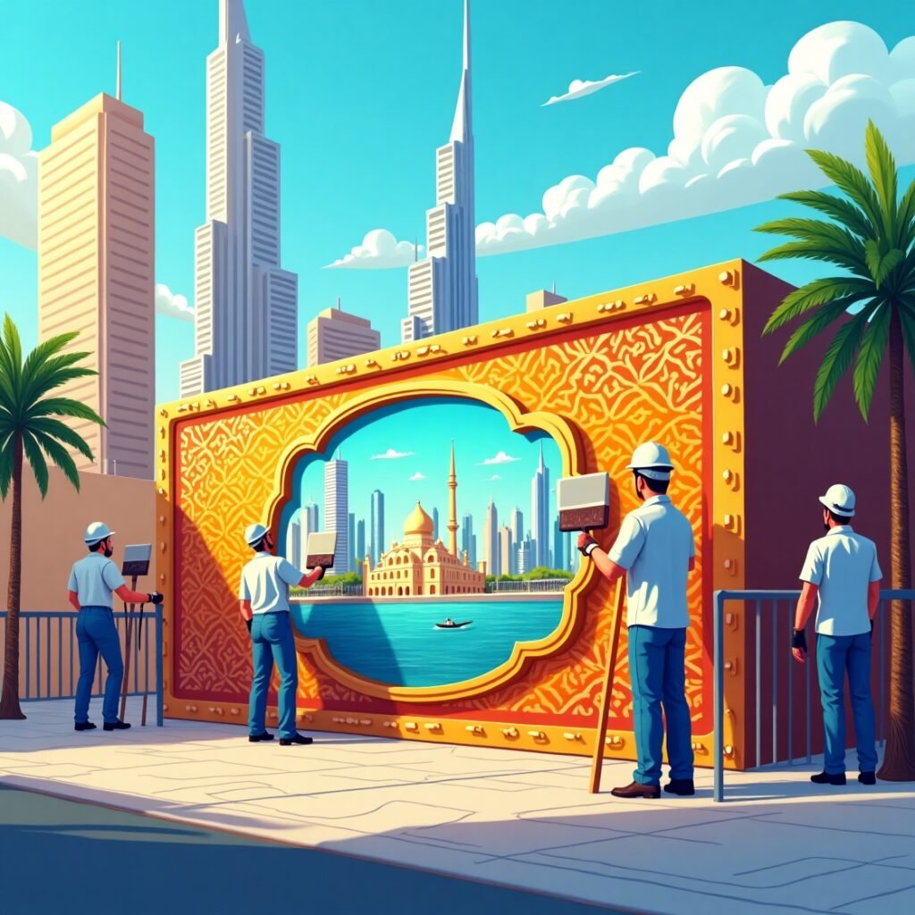 Out wall design Dubai-interior,House,Villa  painting in JBR-Contact Now 0521960765