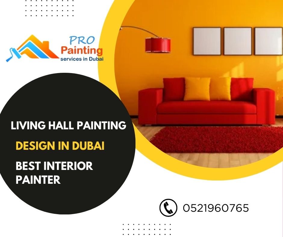 Living hall painting design in Dubai |Best interior painter|Call Now 0521960765